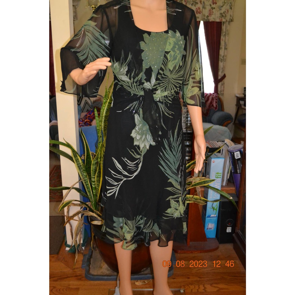 Bella Blue floral chiffon dress NWT (8)